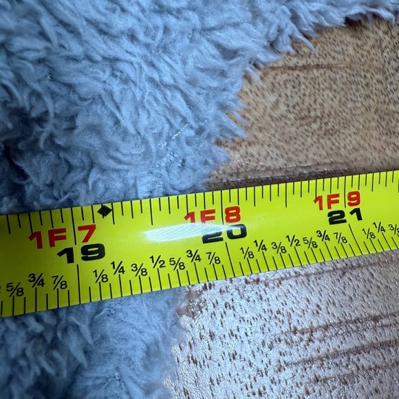 Patagonia Womens Medium Gray Fleece Quarter Zip Pullover Sweatshirt Cozy Sherpa - Picture 10 of 11